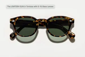 แว่นกันแดด Moscot Lemtosh Sun 49 Tortoise/G15 แว่น Moscot แท้