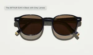 แว่นกันแดด Moscot Arthur Sun 50 Black/Grey แว่น Moscot แท้