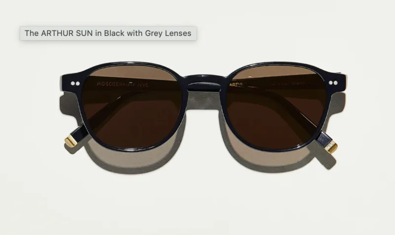 519_1763259568_6440 แว่นกันแดด Moscot Arthur Sun 50 Black/Grey แว่น Moscot แท้
