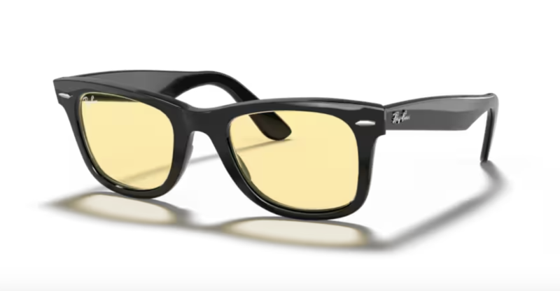Rayban Wayfarer RB2140F 901/R6 Black/Yellow