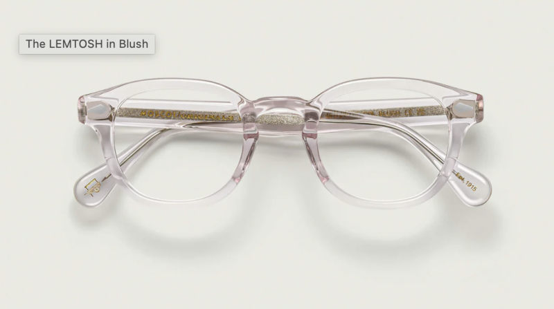 Moscot Lemtosh 46 Blush
