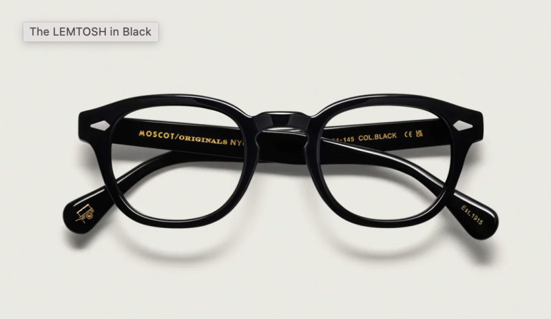 Moscot Lemtosh 52 Black