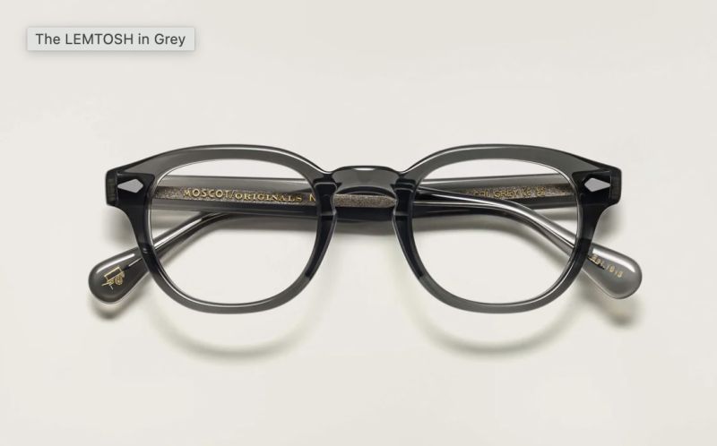 Moscot Lemtosh 46 Grey