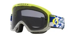 แว่นกอกเกิล Oakley Goggle Troy Lee design O Frame Pro 2.0 MTB OO7117-20 Blue Wings/Dark Grey