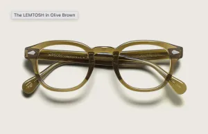 แว่น Moscot Lemtosh 46 Olive Brown แว่นตา Moscot แท้