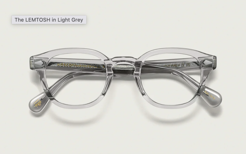 Moscot Lemtosh 52 Light Grey
