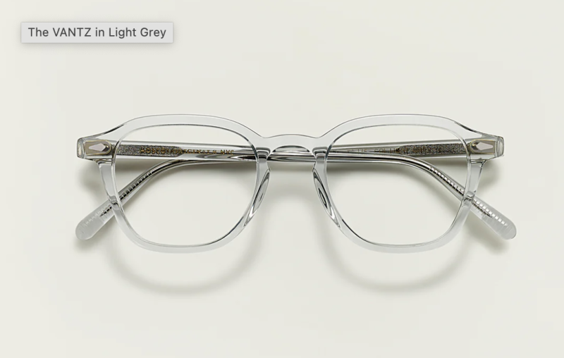 Moscot Vantz 50 Light Grey
