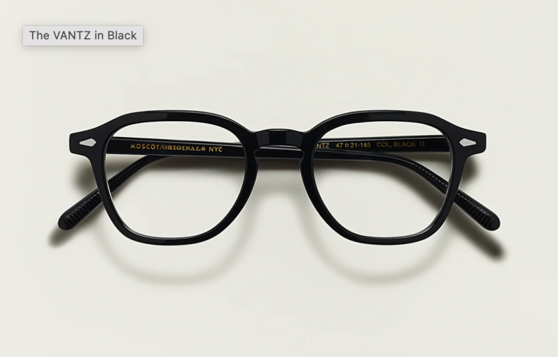 Moscot Vantz 50 Black