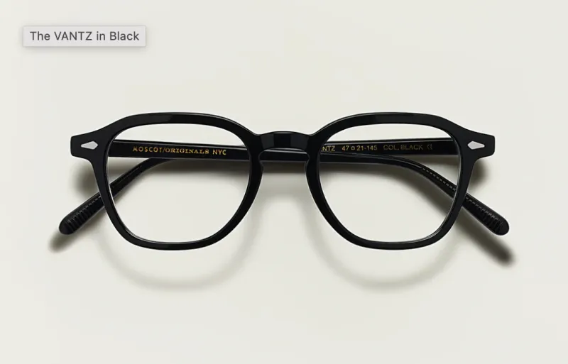 แว่น Moscot Vantz 50 Black แว่นตา Moscot แท้