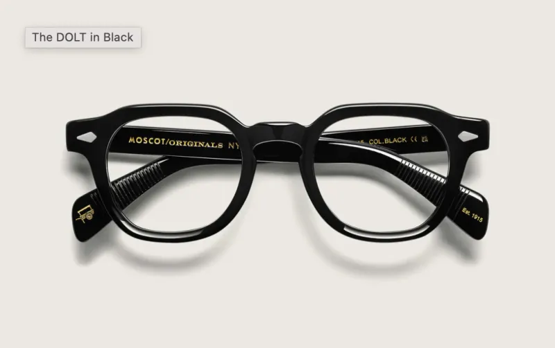 545_1763259597_9855 แว่น Moscot Dolt 46 Black แว่นตา Moscot แท้