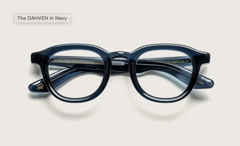 แว่น Moscot Dahven 47 Navy แว่นตา Moscot แท้