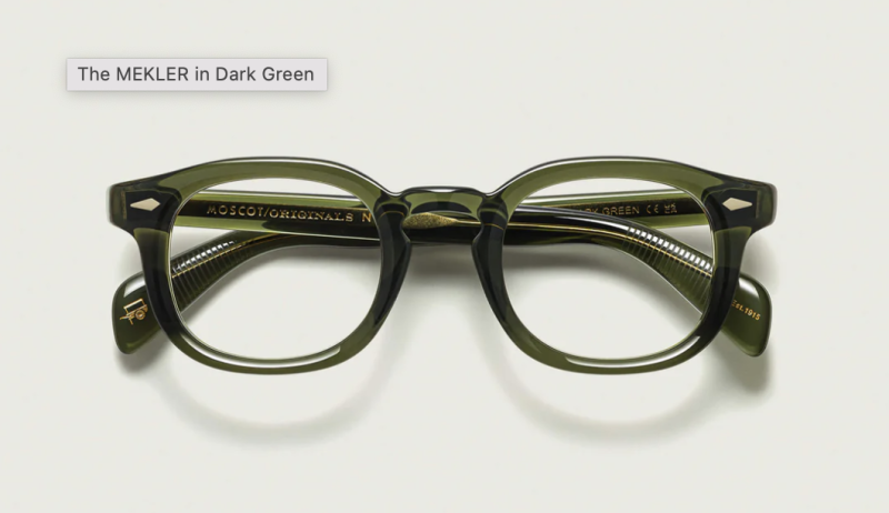 Moscot Mekler 49 Dark Green
