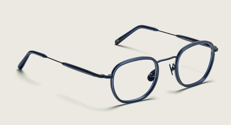 Moscot Mosha 49 Navy/Navy - 2