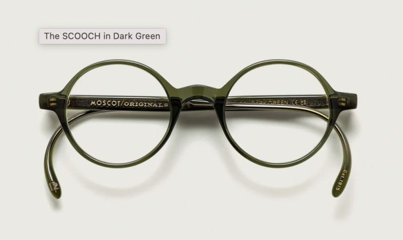 Moscot Scooch 46 Dark Green