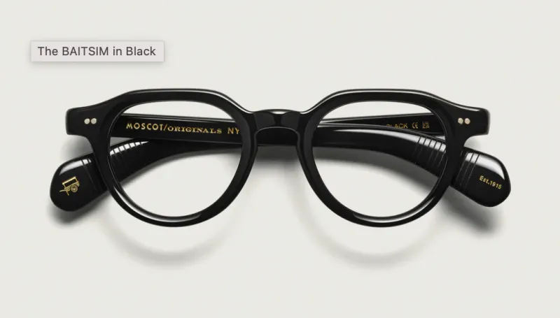 566_1763259617_5153 แว่น Moscot Baitsim 48 Black แว่นตา Moscot แท้