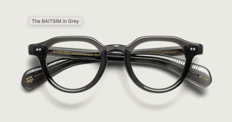 Moscot Baitsim 48 Grey