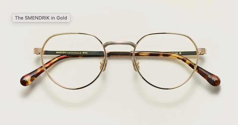 แว่น Moscot Smendrik 51 Gold แว่นตา Moscot แท้