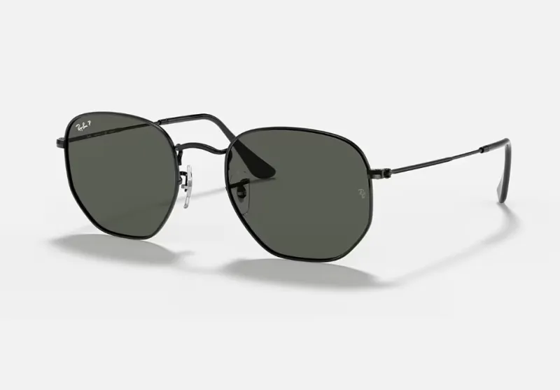 Rayban Hexagon RB3548N 002/58 Polished Black/G15 polarized - 2