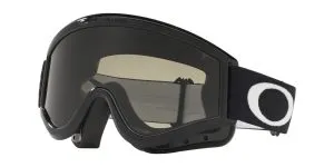 แว่นกอกเกิล Oakley Goggle L Frame MX 01-631 Jet Black/Dark Grey&Clear