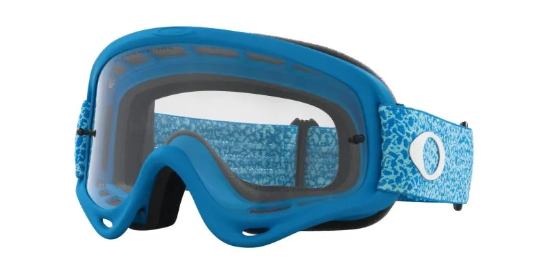 604_1763259659_2884 แว่นกอกเกิล Oakley Goggle O Frame MX OO7029-84 Blue Crackle Strap/Clear