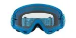 604_1763259660_7840 Oakley Goggle O Frame MX OO7029-84 Blue Crackle Strap/Clear - 2
