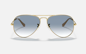 Rayban Aviator RB3025 001/3F Polished Arista Gold/Light Blue Gradient