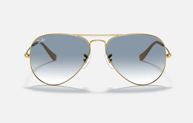 617_1763259676_8378 แว่นกันแดด Rayban Aviator RB3025 001/3F Polished Arista Gold/Light Blue Gradient แว่น Rayban แท้