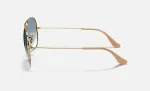 617_1763259677_6997 Rayban Aviator RB3025 001/3F Polished Arista Gold/Light Blue Gradient - 4