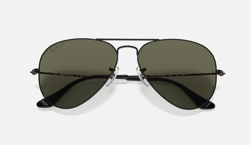 Rayban Aviator RB3025 W3361 Matte Black/G15 polarized - 5