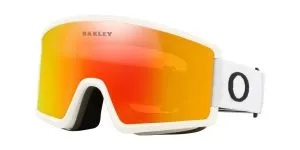 แว่นกอกเกิล Oakley Goggle Target Line M OO7121-07 Matte White/Fire Iridium