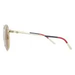 7_1763221918_2415 Gucci GG0680S 003 Gold / Gold Browm - 2