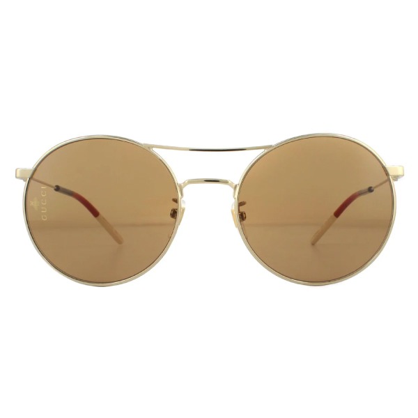 7_1763221918_5633 Gucci GG0680S 003 Gold / Gold Browm