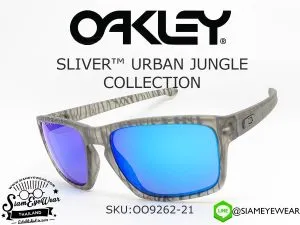 แว่นกันแดด Oakley Sliver OO9262-21 Matte Grey Ink/Sapphire iridium แว่น Oakley แท้