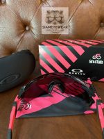 Oakley Encoder Strike Vented Giro OO9235-16 Pink Stripes/Prizm Road Black - 3