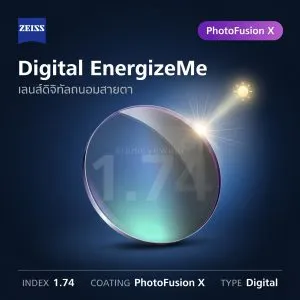 ZEISS Digital EnergizeMe 1.74 PhotoFusion X