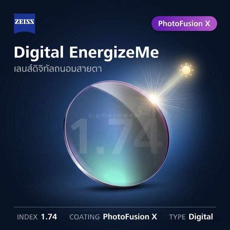 ZEISS Digital EnergizeMe 1.74 PhotoFusion X