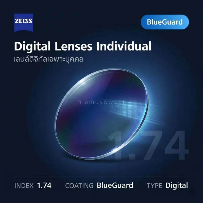 ZEISS Digital Lenses Individual 1.74 BlueGuard