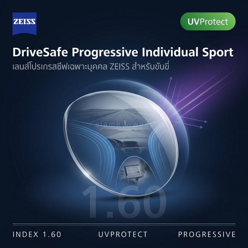 ZEISS DriveSafe Progressive Individual Sport 1.60 UVProtect