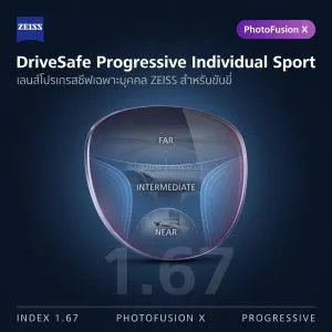 ZEISS DriveSafe Progressive Individual Sport 1.67 PhotoFusion X