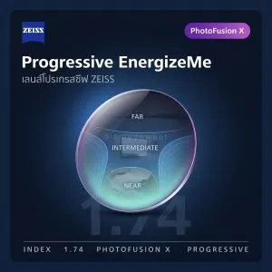 ZEISS Progressive EnergizeMe 1.74 PhotoFusion X