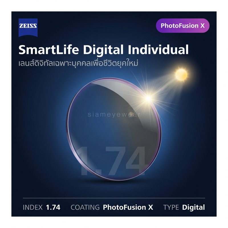 ZEISS SmartLife Digital Individual 1.74 PhotoFusion X