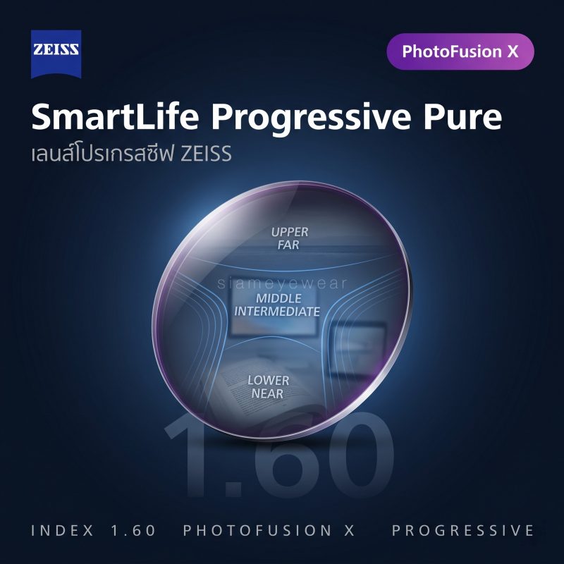 ZEISS SmartLife Progressive Pure 1.60 PhotoFusion X