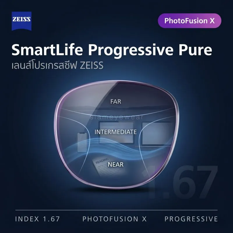 ZEISS SmartLife Progressive Pure 1.67 PhotoFusion X ZEISS SmartLife Progressive Pure 1.67 PhotoFusion X
