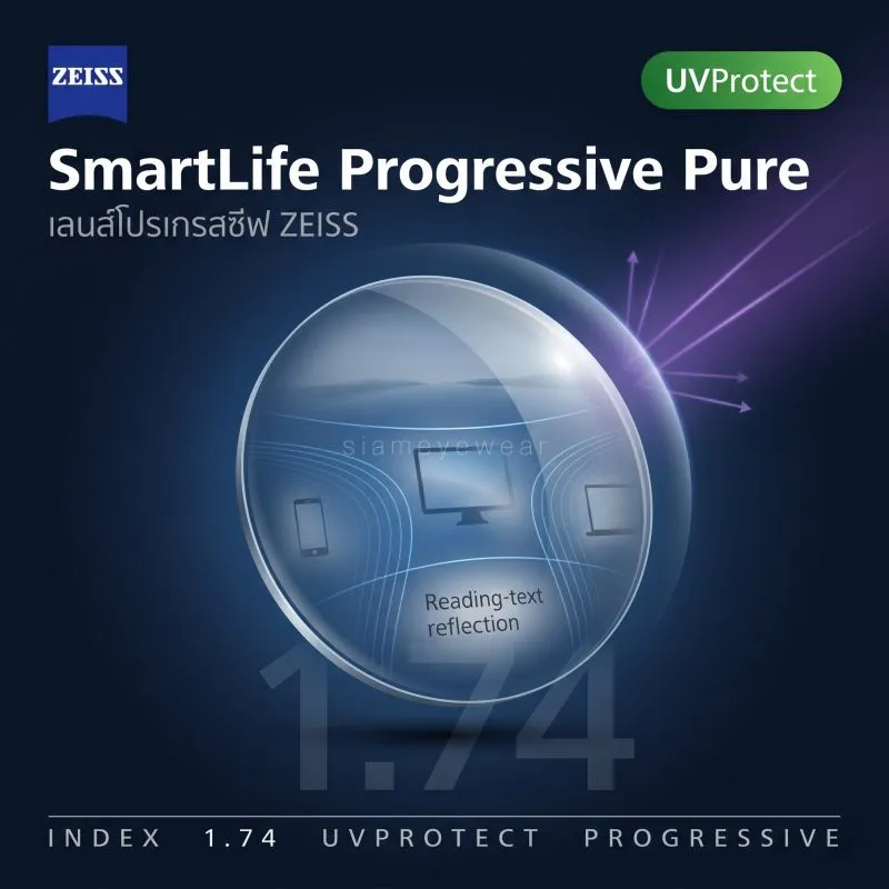 ZEISS SmartLife Progressive Pure 1.74 UVProtect