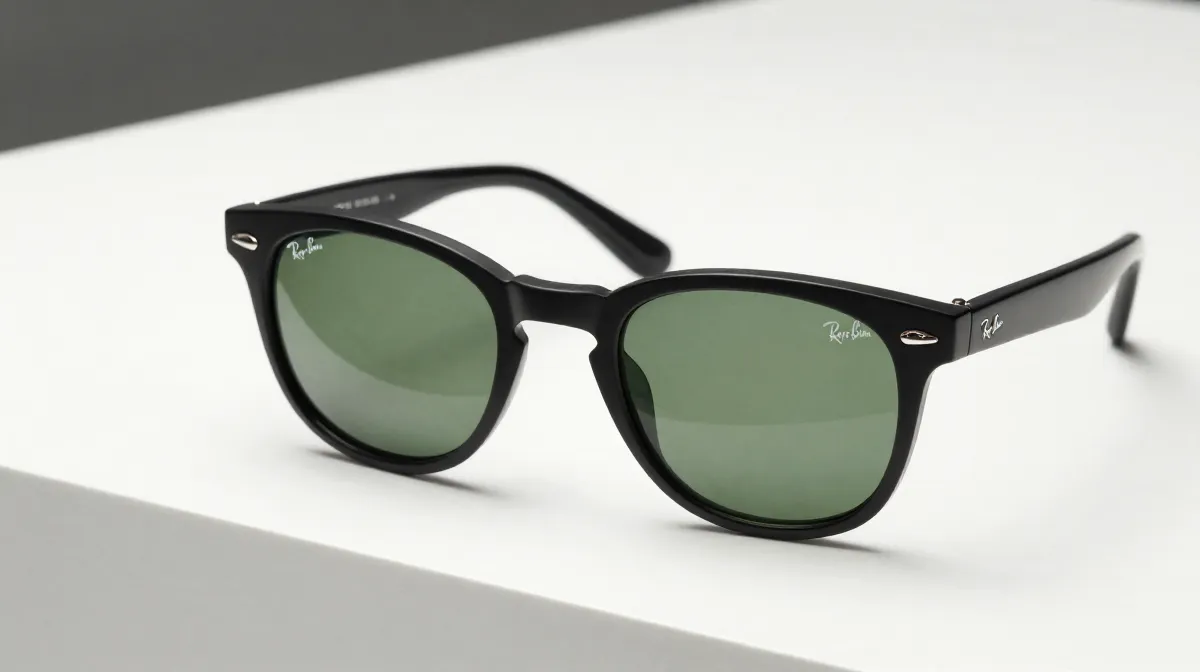 Rayban Bill One RB2205 รีวิว คู่มือเลือกขนาด รูปหน้า และ Low Bridge Fit สำหรับคนไทย Rayban Bill One RB2205 แว่นกันแดดกรอบ acetate สีดำ เลนส์กระจกสีเขียว สำหรับคนไทย