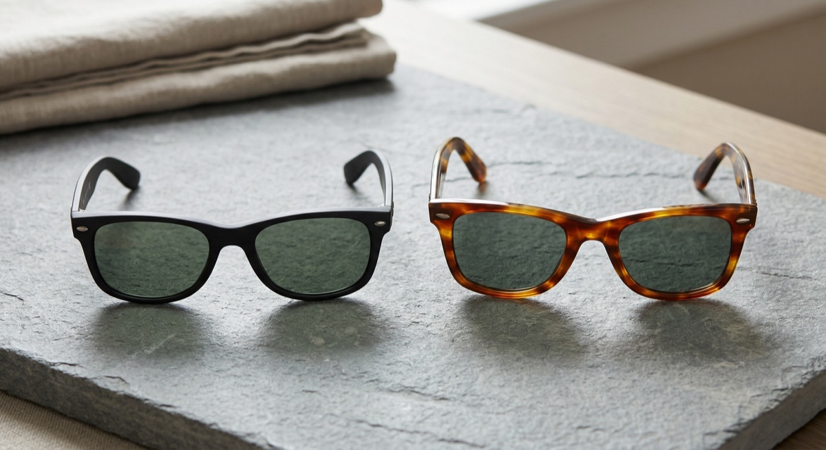 Rayban New Wayfarer กับ Wayfarer ขนาดต่างกันไหม เปรียบเทียบทุกมิติจากช่างแว่น 10 ปี 2026 Rayban New Wayfarer กับ Wayfarer ขนาดต่างกันไหม เปรียบ