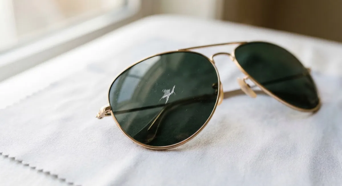 เลนส์ Rayban ขีดข่วน ทำยังไงดี วิเคราะห์รอย เปลี่ยนหรือซ่อม คู่มือจากช่างแว่น