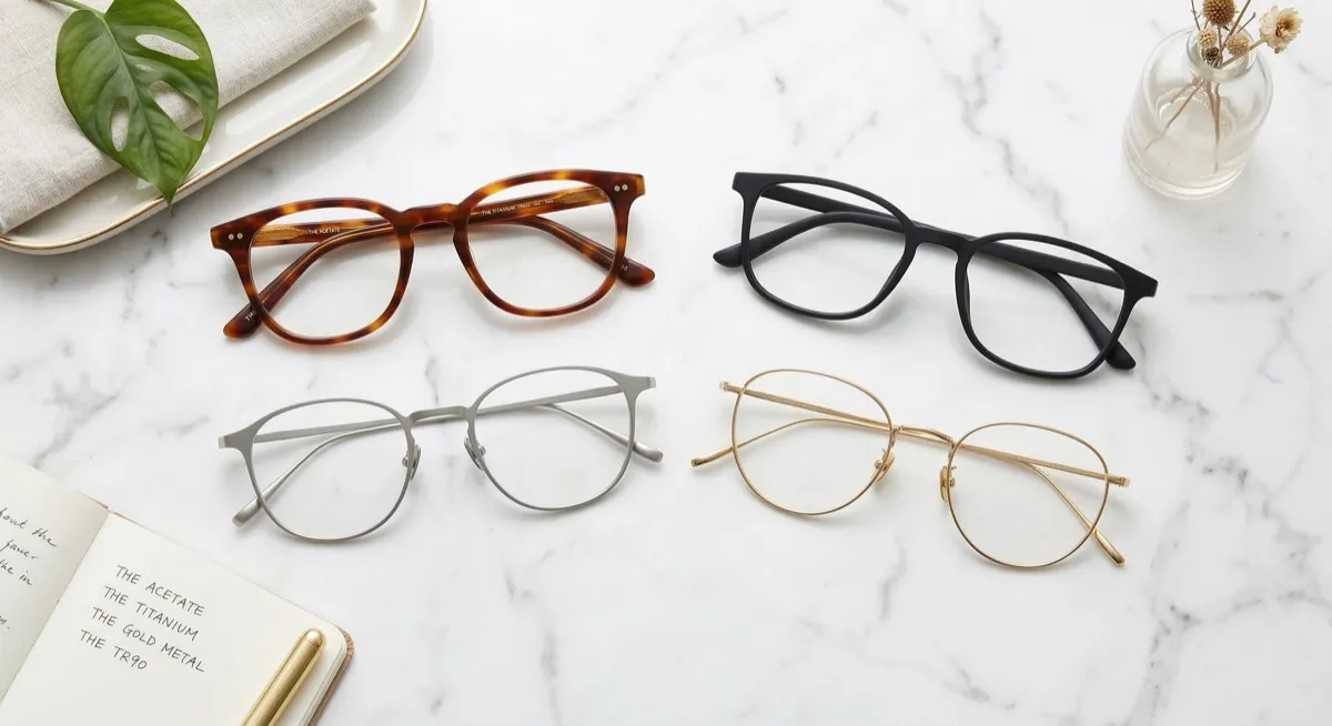 วิธีเลือกกรอบแว่นสายตา เปรียบเทียบวัสดุ Acetate Titanium Metal และ TR90 สำหรับคนไทย วิธีเลือกกรอบแว่นสายตา เปรียบเทียบวัสดุ Acetate Titanium Metal และ TR90 สำหรับคนไทย