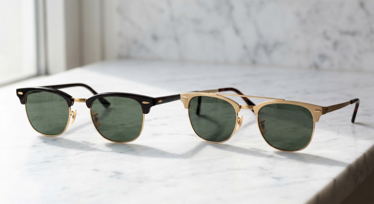 Rayban Clubmaster Classic กับ Clubmaster Metal ต่างกันยังไง คู่มือเลือกรุ่นจากช่