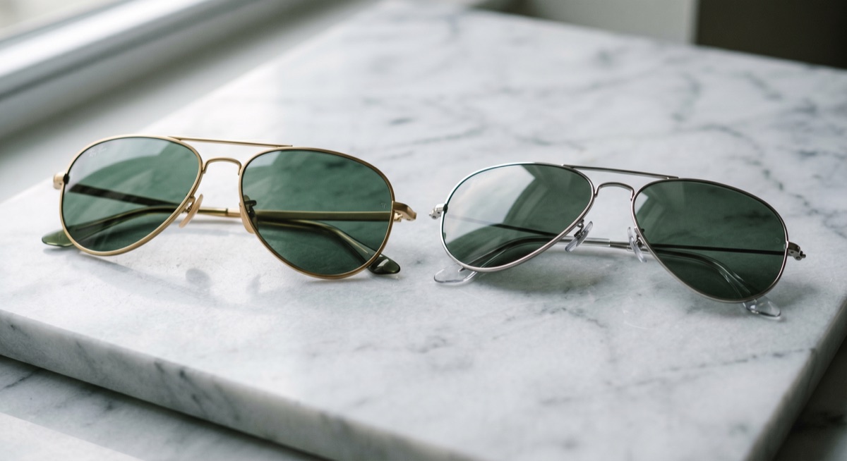 Rayban Aviator Titanium ดีกว่า Standard ไหม เปรียบเทียบทุกมิ